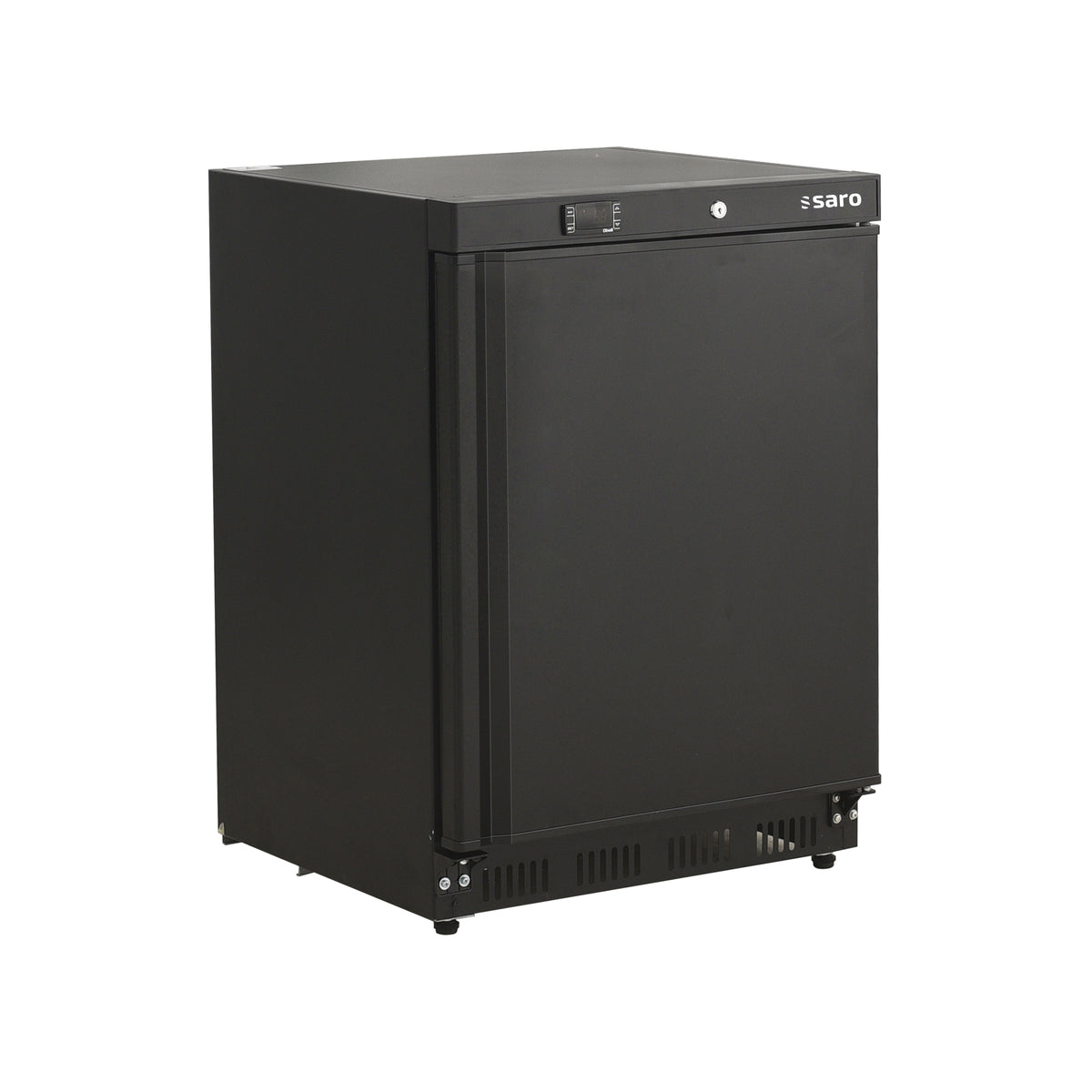 Congélateur coffre 129L -10°C Noir avec contrôle numérique 3 compartiments verrouillable Saro - Armoire réfrigérée négative professionnel CHR - matériel cuisine pro - Cuistéo
