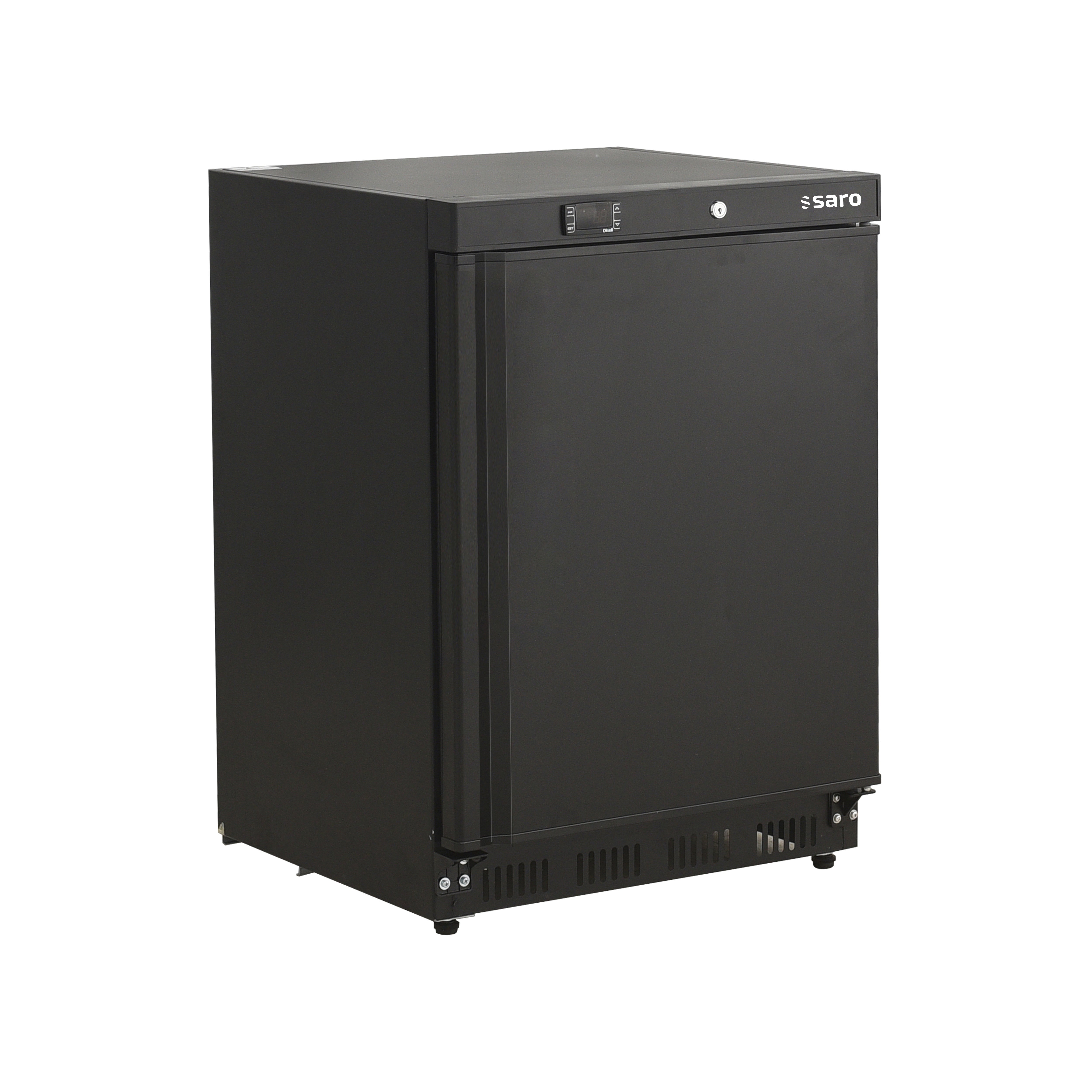 Congélateur coffre 129L -10°C Noir avec contrôle numérique 3 compartiments verrouillable Saro - Armoire réfrigérée négative professionnel CHR - matériel cuisine pro - Cuistéo