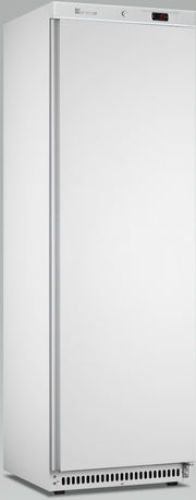 Réfrigérateur professionnel ventilé blanc 386L - 1 porte verrouillable - Contrôle numérique Saro - Armoire réfrigérée positive professionnel CHR - matériel cuisine pro - Cuistéo