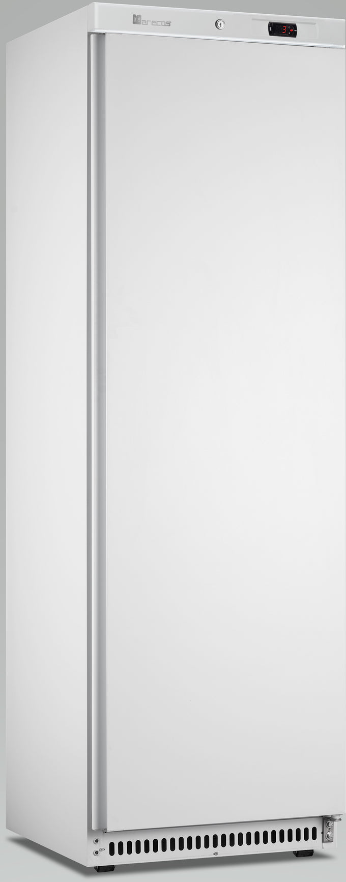 Réfrigérateur professionnel ventilé blanc 386L - 1 porte verrouillable - Contrôle numérique Saro - Armoire réfrigérée positive professionnel CHR - matériel cuisine pro - Cuistéo