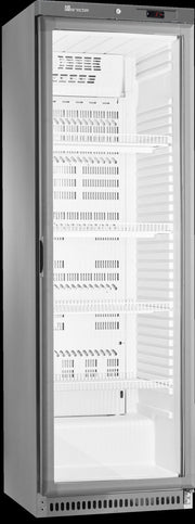 Réfrigérateur vitré 386L Inox Ventilé avec éclairage LED et contrôle numérique 14.4 kW Saro - Armoire réfrigérée positive professionnel CHR - matériel cuisine pro - Cuistéo
