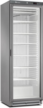 Congélateur vitré Inox 386L - 7 compartiments - Éclairage LED contrôle numérique 50mm isolation 14.4 kW Saro - Armoire réfrigérée négative professionnel CHR - matériel cuisine pro - Cuistéo