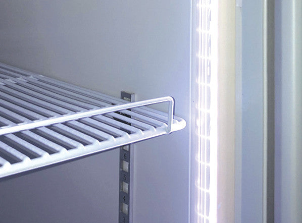 Frigo à boissons 300 L avec porte vitrée 4 étagères réglables LED et thermostat numérique - Cool Head