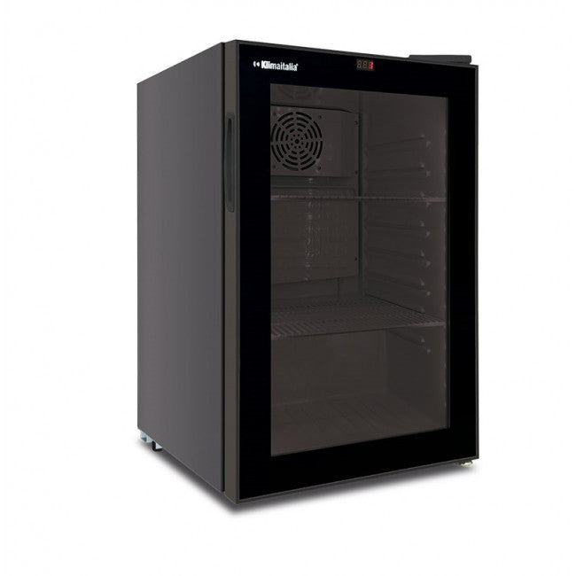 Réfrigérateur statique pour boissons avec agitateur Noir 70L Classe B Éclairage LED Modèle CL70FLBLK - KlimaItalia
