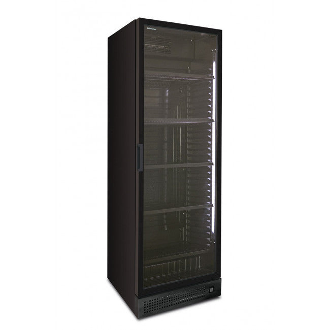Armoire réfrigérée statique 342L 0/+10°C avec dégivrage auto et 4 étagères - CL372VBLACK - KlimaItalia