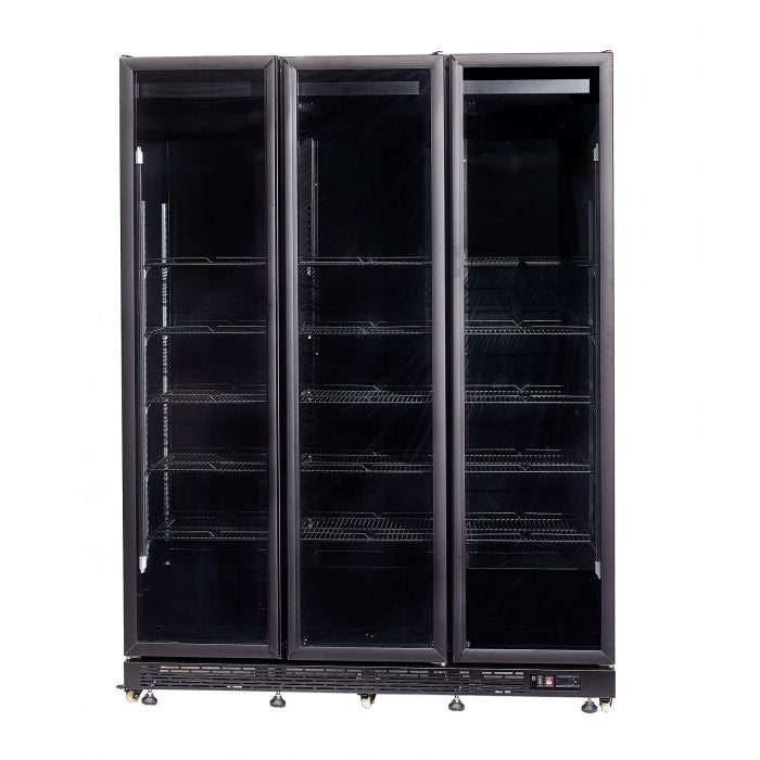 Armoire réfrigérée positive 3 portes en verre noir avec chauffage - 1600mm 08kW 1200 L Combisteel - vue 3 - Armoire réfrigérée positive pro CHR - Cuistéo
