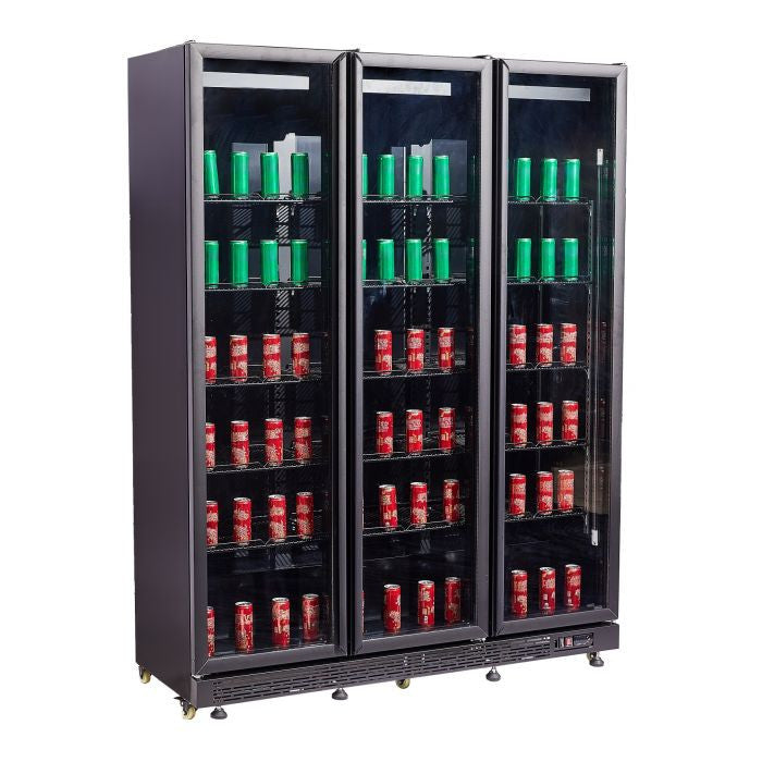 Armoire réfrigérée positive 1200L 3 portes acier noir numérique R290 1600x600x2100 mm 0.6 kW Combisteel - Armoire réfrigérée professionnel CHR - matériel cuisine pro - Cuistéo