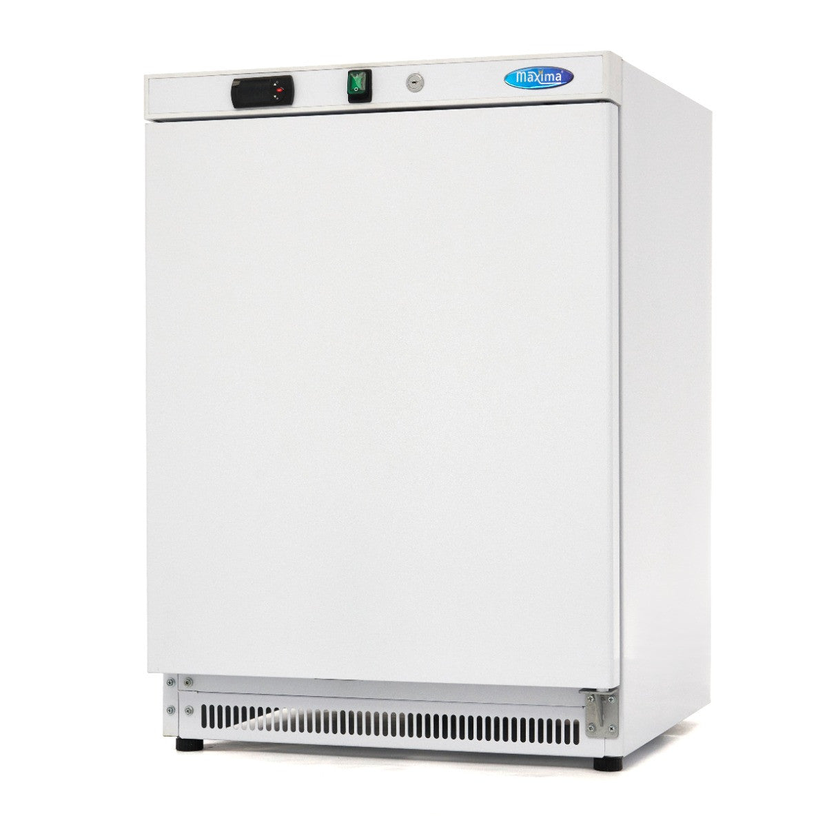 Congélateur professionnel 200L avec 2 étagères fixes - Blanc - Contrôle électronique de température inox 302 W Maxima - Mini armoire réfrigérée professionnel CHR - matériel cuisine pro - Cuistéo