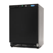 Congélateur professionnel 200L 2 étagères fixes serrure - Noir - Température réglable inox 302 W Maxima - Mini armoire réfrigérée professionnel CHR - matériel cuisine pro - Cuistéo