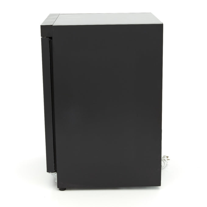 Congélateur professionnel 200L 2 étagères fixes serrure - Noir - Température réglable inox 302 W Maxima - vue 3 - Mini armoire réfrigérée pro CHR - Cuistéo