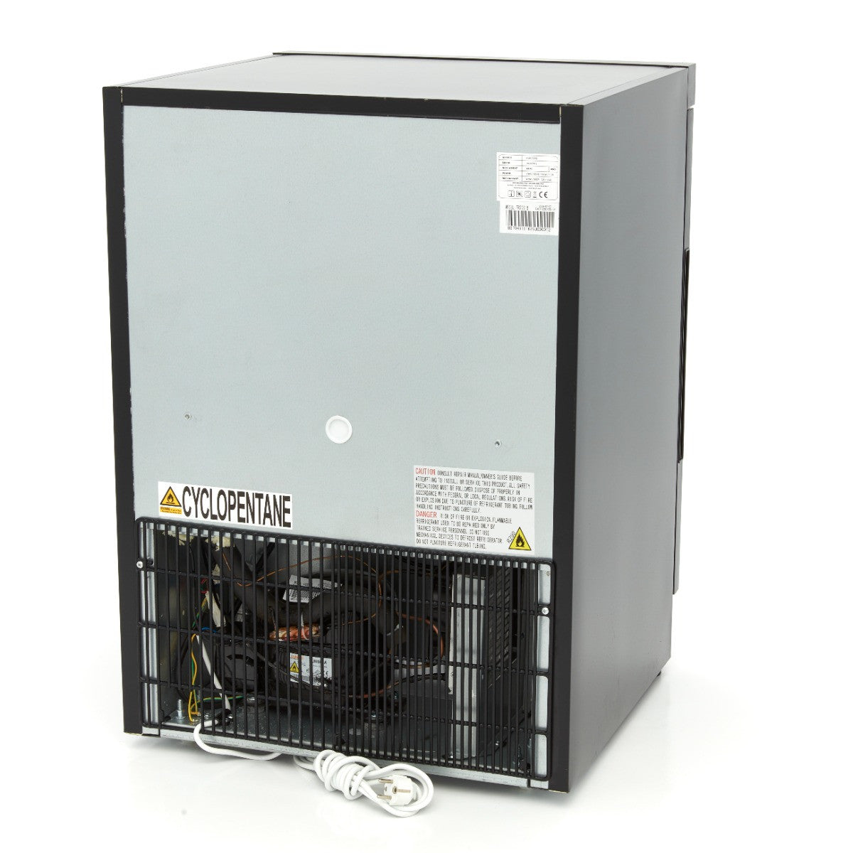 Congélateur professionnel 200L 2 étagères fixes serrure - Noir - Température réglable inox 302 W Maxima - vue 4 - Mini armoire réfrigérée pro CHR - Cuistéo