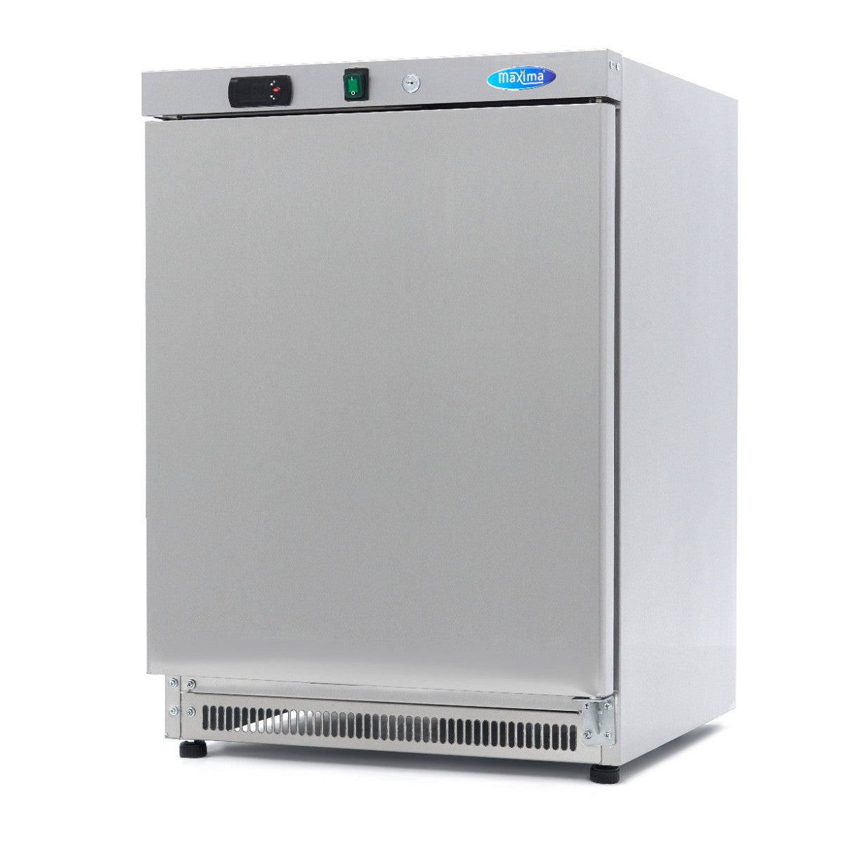 Congélateur professionnel 200L - 2 étagères fixes en inox - Contrôle numérique - Dégivrage automatique 302 W Maxima - Mini armoire réfrigérée professionnel CHR - matériel cuisine pro - Cuistéo