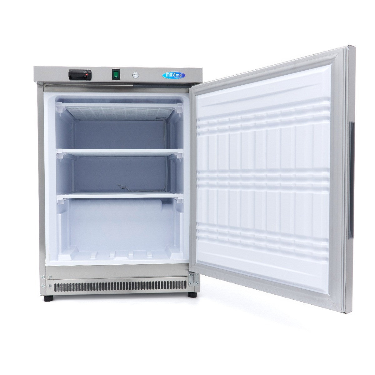 Congélateur professionnel 200L - 2 étagères fixes en inox - Contrôle numérique - Dégivrage automatique 302 W Maxima - vue 5 - Mini armoire réfrigérée pro CHR - Cuistéo