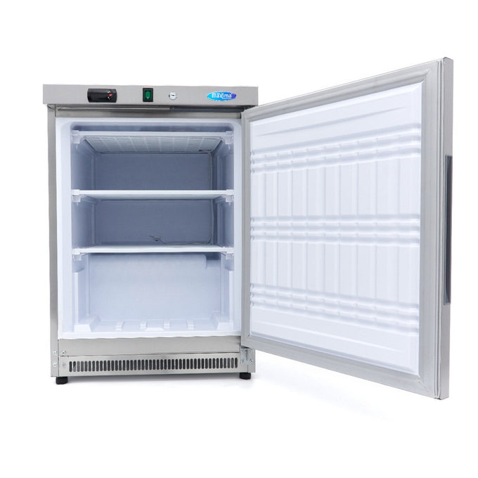 Congélateur professionnel 200L - 2 étagères fixes en inox - Contrôle numérique - Dégivrage automatique 302 W Maxima - vue 5 - Mini armoire réfrigérée pro CHR - Cuistéo