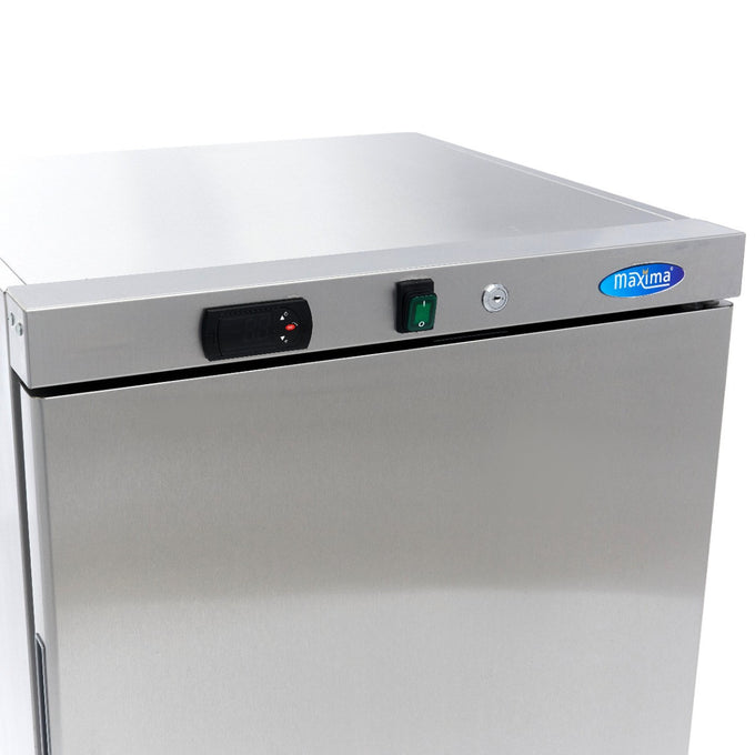 Congélateur professionnel 200L - 2 étagères fixes en inox - Contrôle numérique - Dégivrage automatique 302 W Maxima - vue 6 - Mini armoire réfrigérée pro CHR - Cuistéo