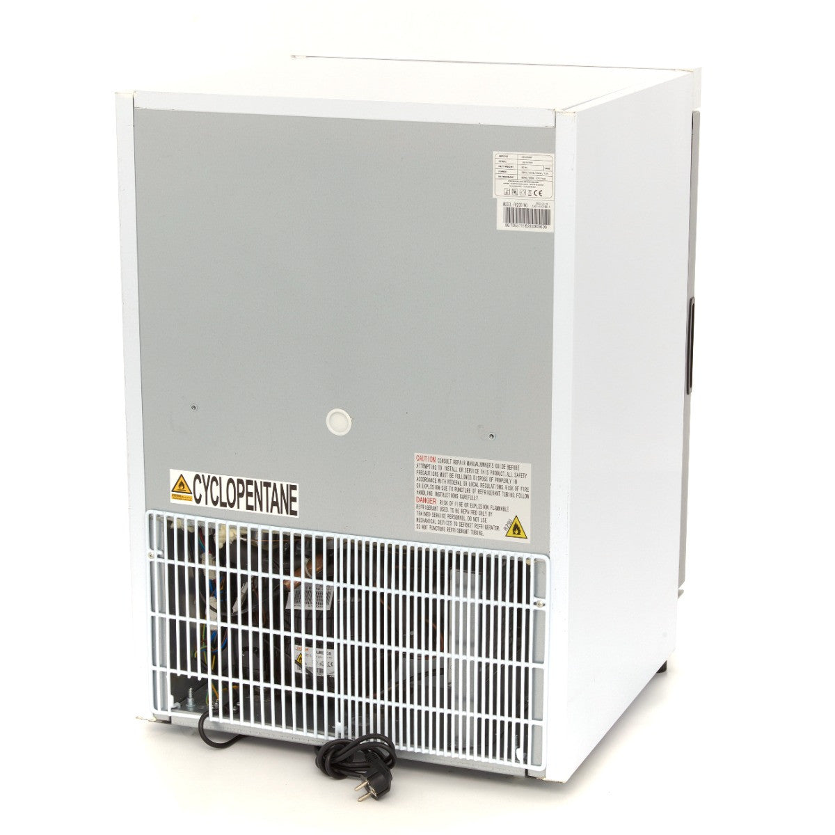 Congélateur professionnel 200L avec porte vitrée - blanc - Température réglable 332 W Maxima - vue 4 - Mini armoire réfrigérée pro CHR - Cuistéo