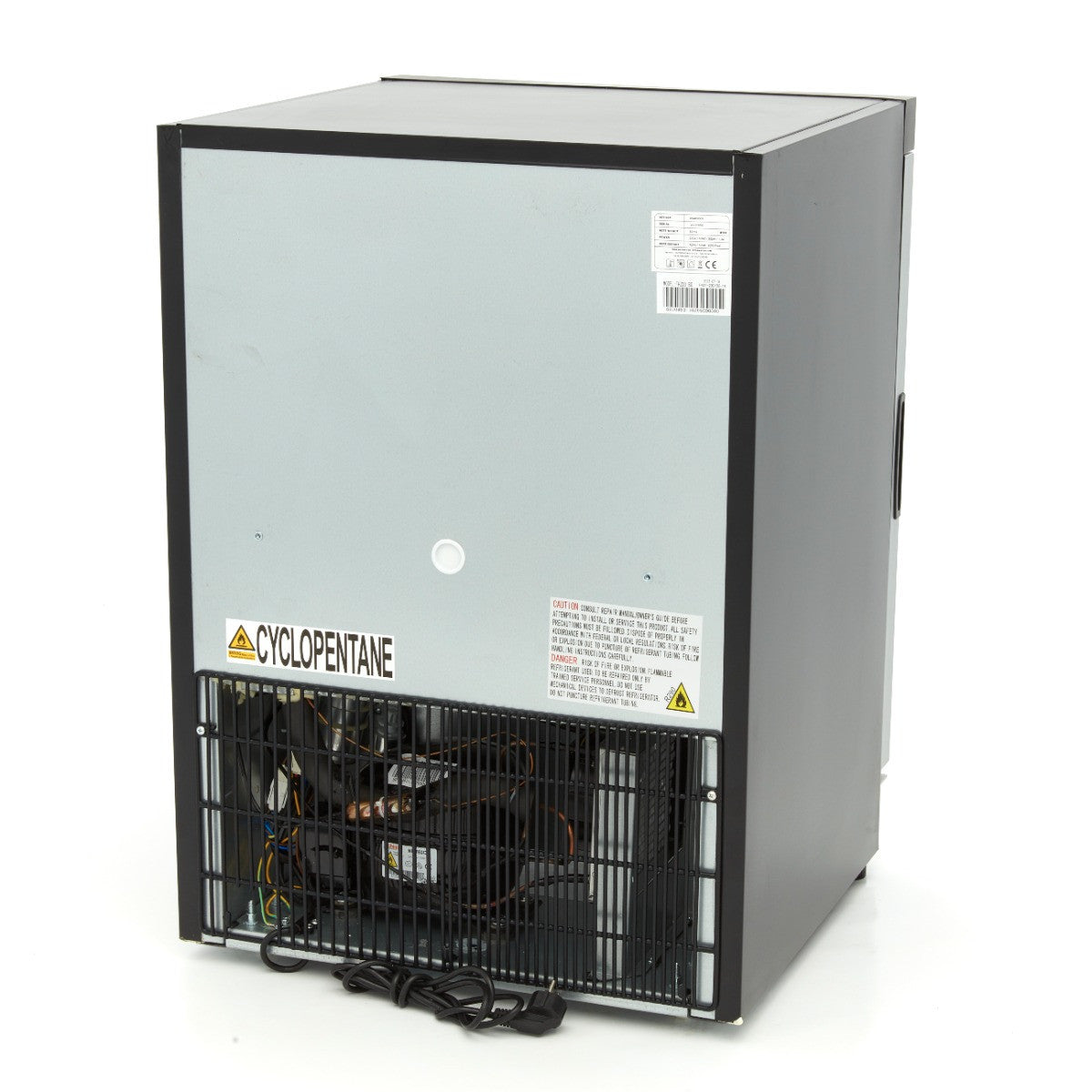 Congélateur professionnel 200L avec porte vitrée noir régulateur électronique 332 W Maxima - vue 4 - Mini armoire réfrigérée pro CHR - Cuistéo