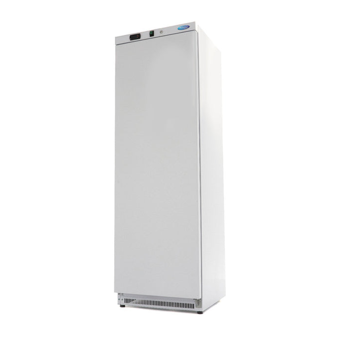 Congélateur professionnel 400L - 6 étagères fixes - Réglage électronique de la température - R290 - Blanc inox 384 W Maxima - Armoire réfrigérée négative professionnel CHR - matériel cuisine pro - Cuistéo