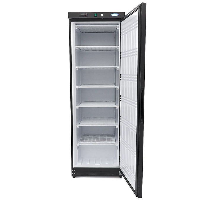 Congélateur professionnel 400L avec 6 étagères température réglable serrure noir inox 384 W Maxima - vue 5 - Armoire réfrigérée négative pro CHR - Cuistéo