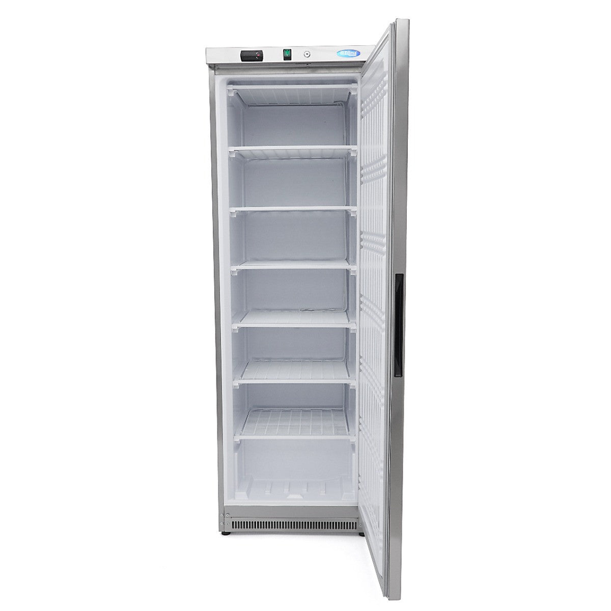 Congélateur professionnel 400 L - 6 étagères en inox - Température -18 à -25°C - Régulateur électronique 384 W Maxima - vue 5 - Armoire réfrigérée négative pro CHR - Cuistéo