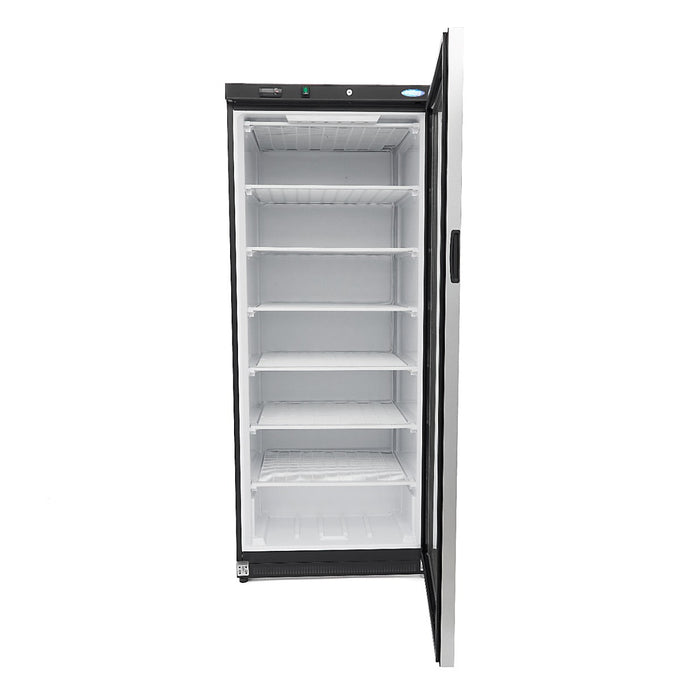 Congélateur professionnel 600L noir avec porte vitrée 6 étagères contrôle électronique inox 656 W Maxima - vue 5 - Armoire réfrigérée négative pro CHR - Cuistéo
