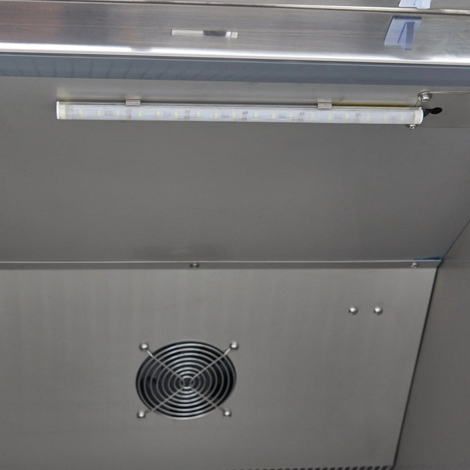 Congélateur 600L avec 3 étagères réglables porte en verre acier inoxydable contrôle numérique 440 W Maxima - vue 9 - Armoire réfrigérée négative pro CHR - Cuistéo