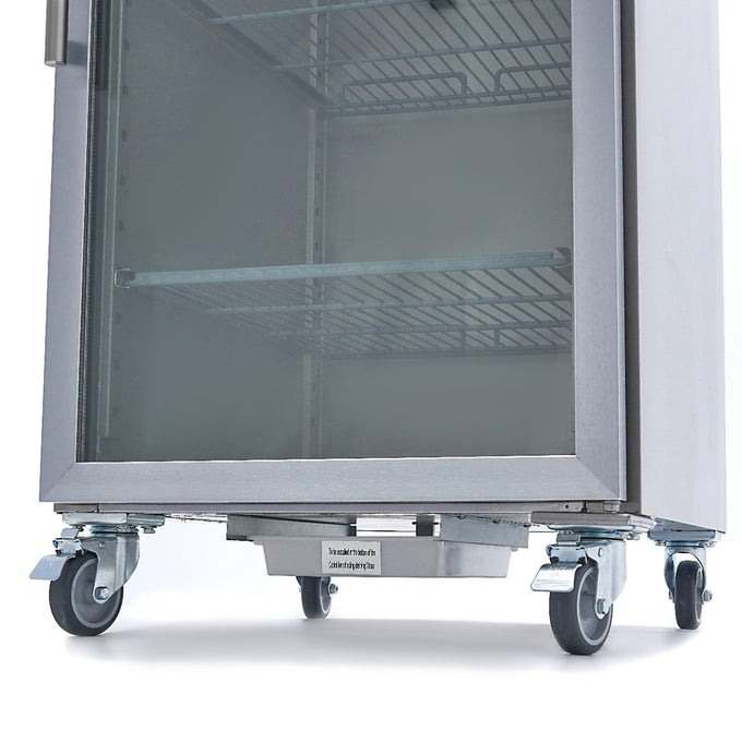 Congélateur 600L avec 3 étagères réglables porte en verre acier inoxydable contrôle numérique 440 W Maxima - vue 12 - Armoire réfrigérée négative pro CHR - Cuistéo