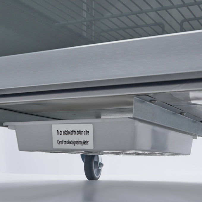 Congélateur 600L avec 3 étagères réglables porte en verre acier inoxydable contrôle numérique 440 W Maxima - vue 13 - Armoire réfrigérée négative pro CHR - Cuistéo