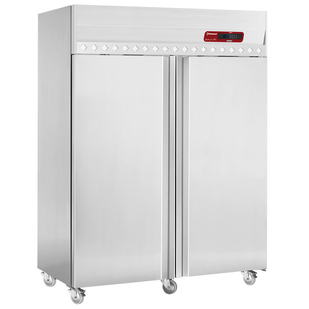 Armoire congélation 1400 L GN 2/1 - Évaporateur ventilé - Acier inoxydable - Dégivrage auto - Diamond