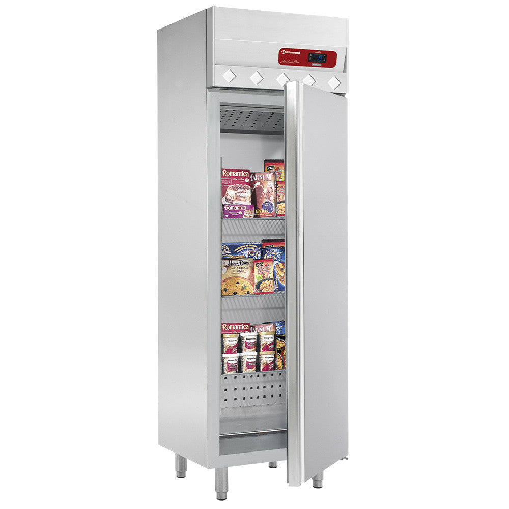Armoire de congélation ventilée 400L - Dégivrage auto 3 grilles inox isolation 60mm - Diamond