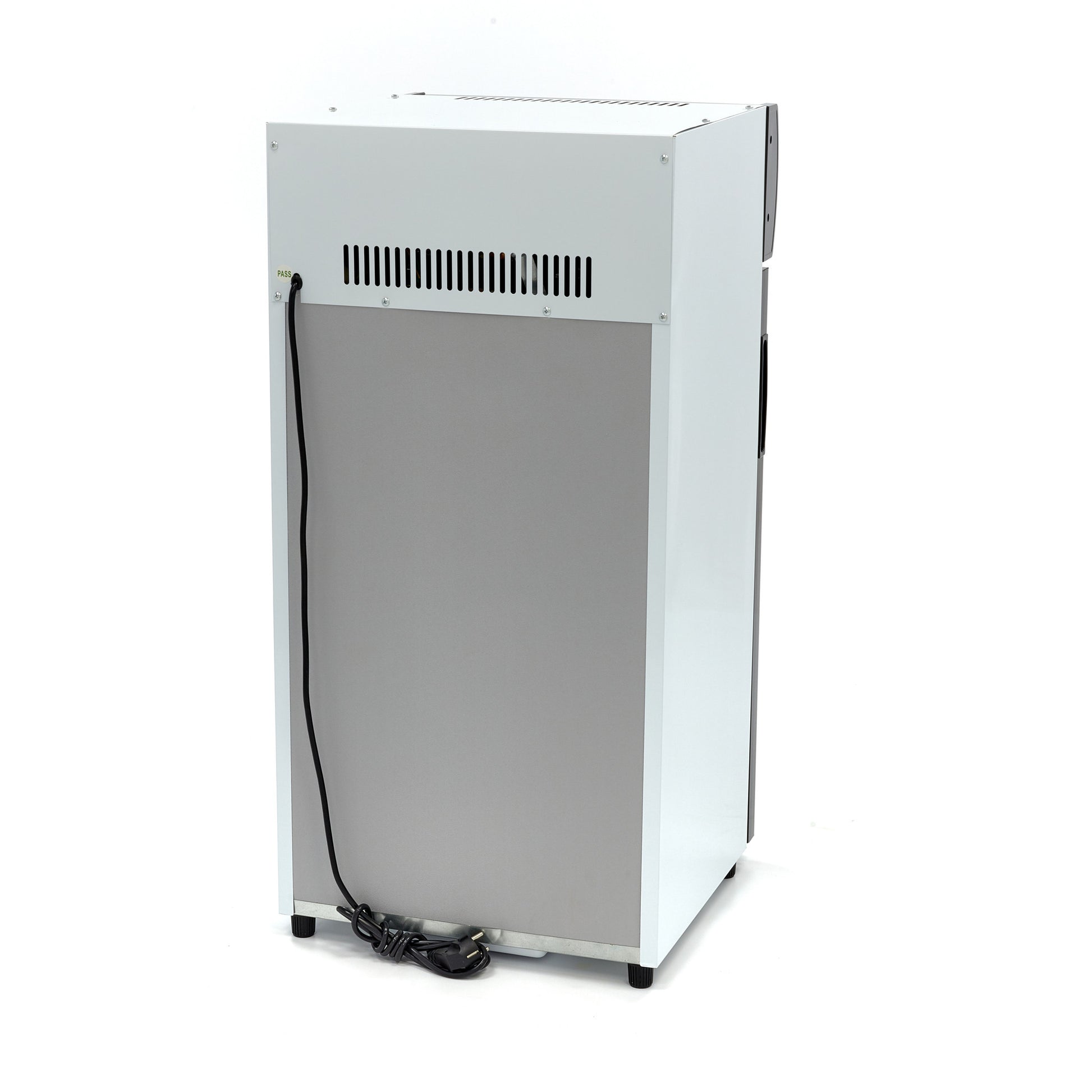 Réfrigérateur à boissons 80L avec 2 étagères réglables porte vitrée et éclairage LED inox 120 W Maxima - vue 2 - Mini armoire réfrigérée pro CHR - Cuistéo