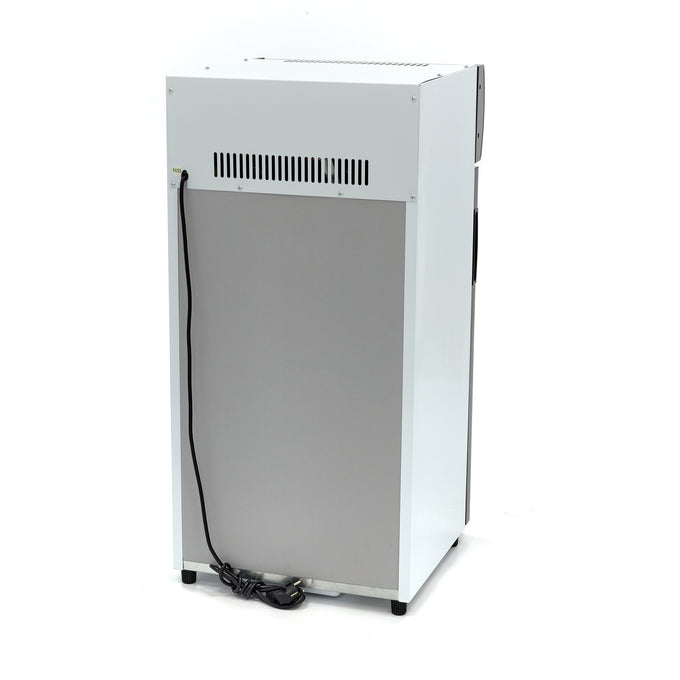 Réfrigérateur à boissons 80L avec 2 étagères réglables porte vitrée et éclairage LED inox 120 W Maxima - vue 2 - Mini armoire réfrigérée pro CHR - Cuistéo