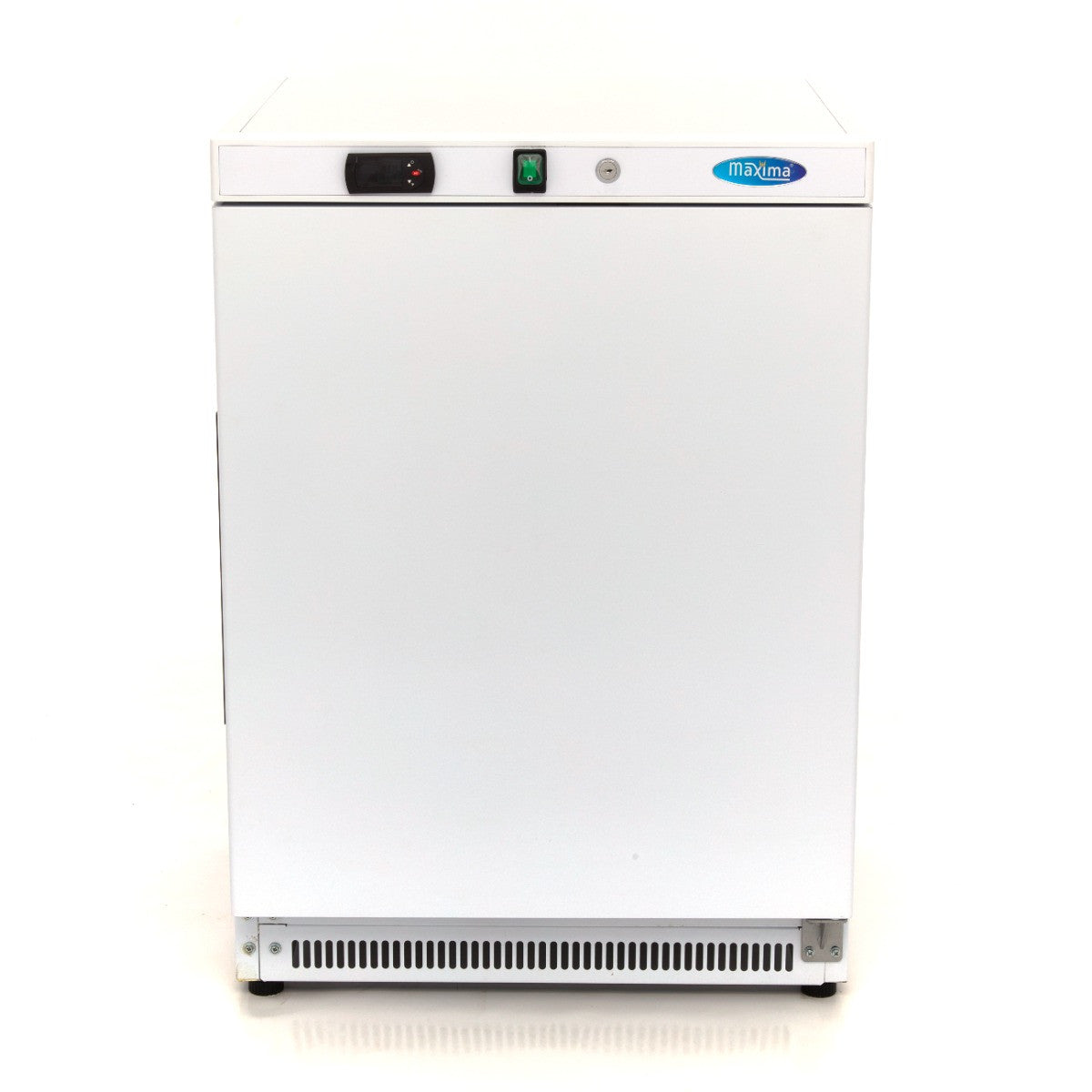 Réfrigérateur professionnel 200L - 3 étagères ajustables - Système de refroidissement ventilé - Blanc inox 198 W Maxima - vue 2 - Mini armoire réfrigérée pro CHR - Cuistéo