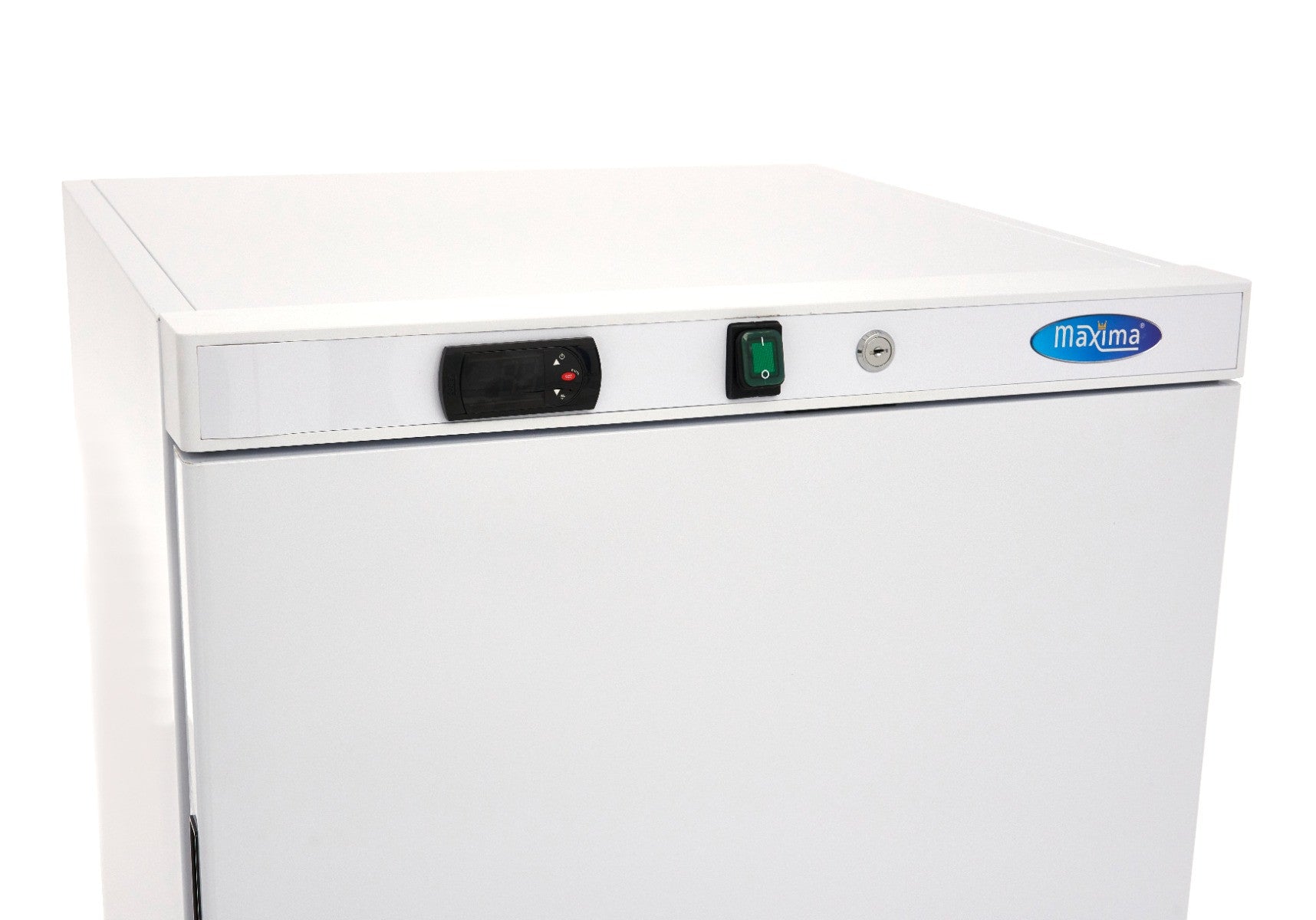 Réfrigérateur professionnel 200L - 3 étagères ajustables - Système de refroidissement ventilé - Blanc inox 198 W Maxima - vue 6 - Mini armoire réfrigérée pro CHR - Cuistéo