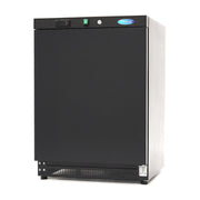 Réfrigérateur professionnel 200L avec 3 étagères ajustables et système de refroidissement ventilé - Noir inox 198 W Maxima - Mini armoire réfrigérée professionnel CHR - matériel cuisine pro - Cuistéo