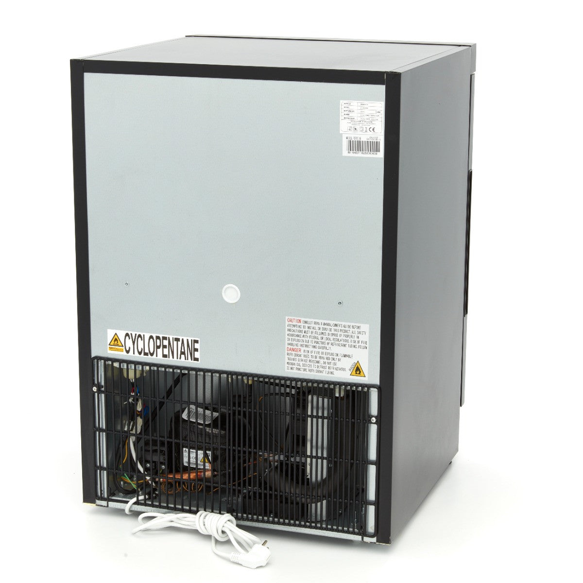 Réfrigérateur professionnel 200L avec 3 étagères ajustables et système de refroidissement ventilé - Noir inox 198 W Maxima - vue 4 - Mini armoire réfrigérée pro CHR - Cuistéo