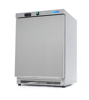 Réfrigérateur professionnel 200L 3 étagères acier inox refroidissement ventilé contrôle électronique 198 W Maxima - Mini armoire réfrigérée professionnel CHR - matériel cuisine pro - Cuistéo