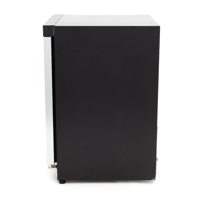 Mini vitrine réfrigérée 200L - Noir Système de refroidissement ventilé 3 étagères réglables inox 205 W Maxima - vue 3 - Mini armoire réfrigérée pro CHR - Cuistéo