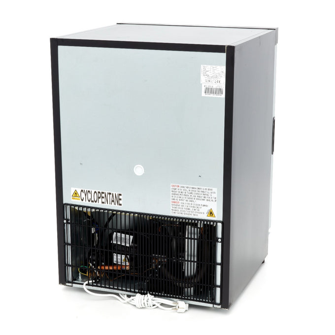 Mini vitrine réfrigérée 200L - Noir Système de refroidissement ventilé 3 étagères réglables inox 205 W Maxima - vue 4 - Mini armoire réfrigérée pro CHR - Cuistéo