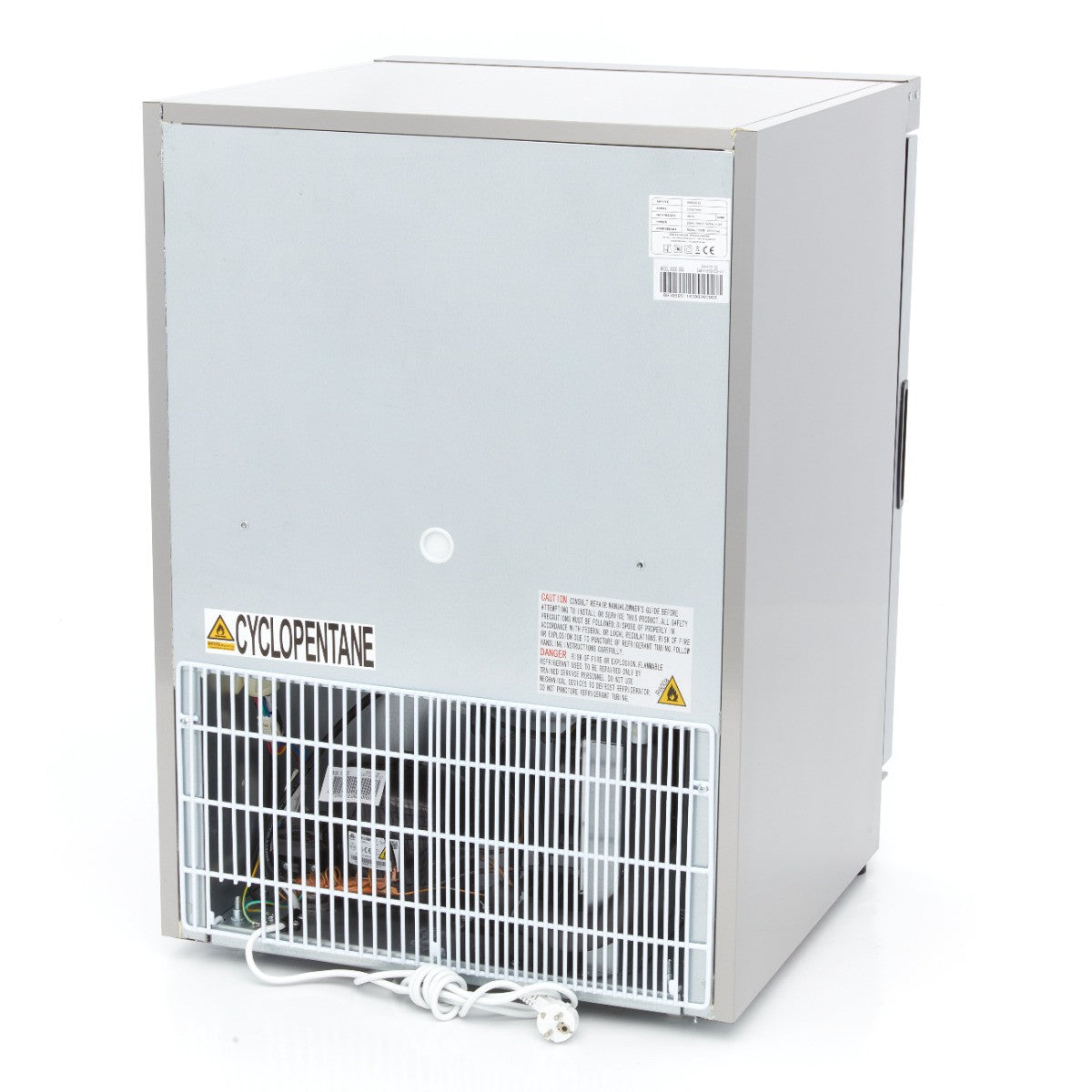 Mini vitrine réfrigérée 200L inox avec étagères ajustables - Système de refroidissement R600a 205 W Maxima - vue 4 - Mini armoire réfrigérée pro CHR - Cuistéo