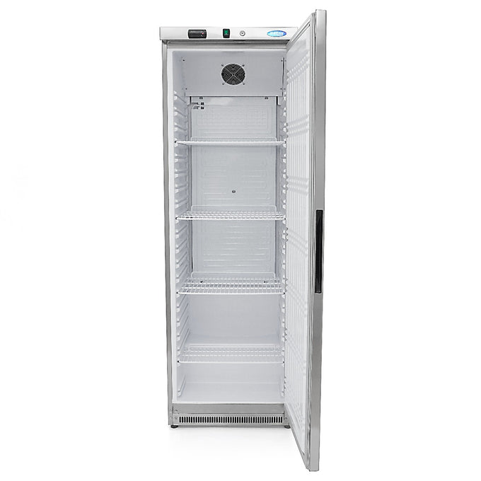 Réfrigérateur professionnel 400L - 4 étagères ajustables - Acier inoxydable - Température contrôlée 300 W Maxima - vue 5 - Armoire réfrigérée positive pro CHR - Cuistéo