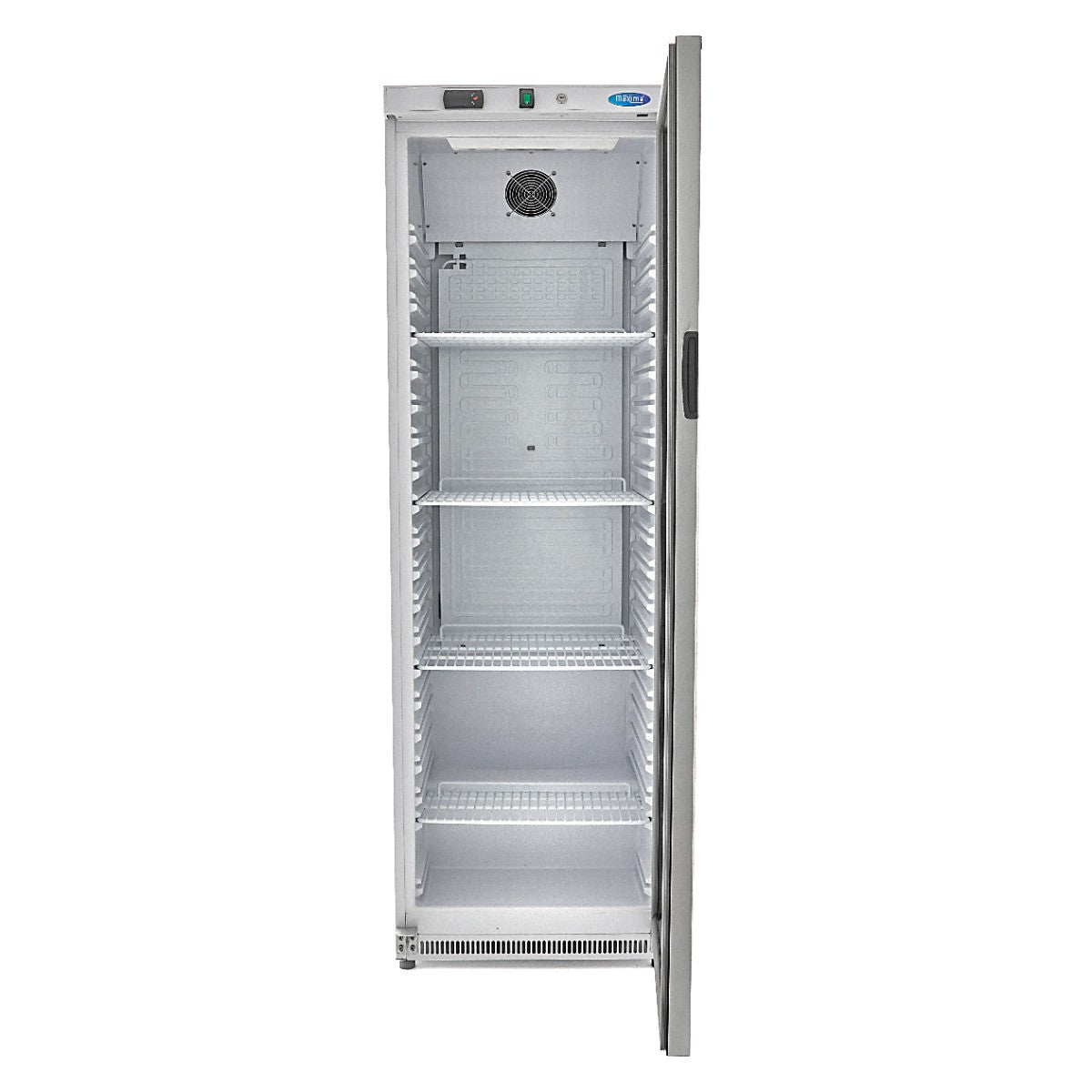 Réfrigérateur Professionnel 400L Blanc avec Porte en Verre Système de Refroidissement Ventilé 372 W Maxima - vue 5 - Armoire réfrigérée positive pro CHR - Cuistéo