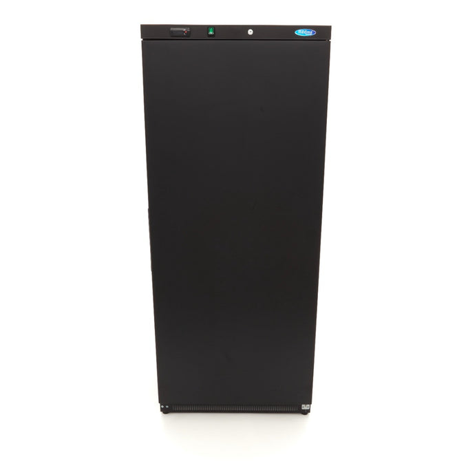 Réfrigérateur professionnel 600L noir 4 étagères ajustables contrôle électronique R600a système de refroidissement inox 442 W Maxima - vue 2 - Armoire réfrigérée positive pro CHR - Cuistéo