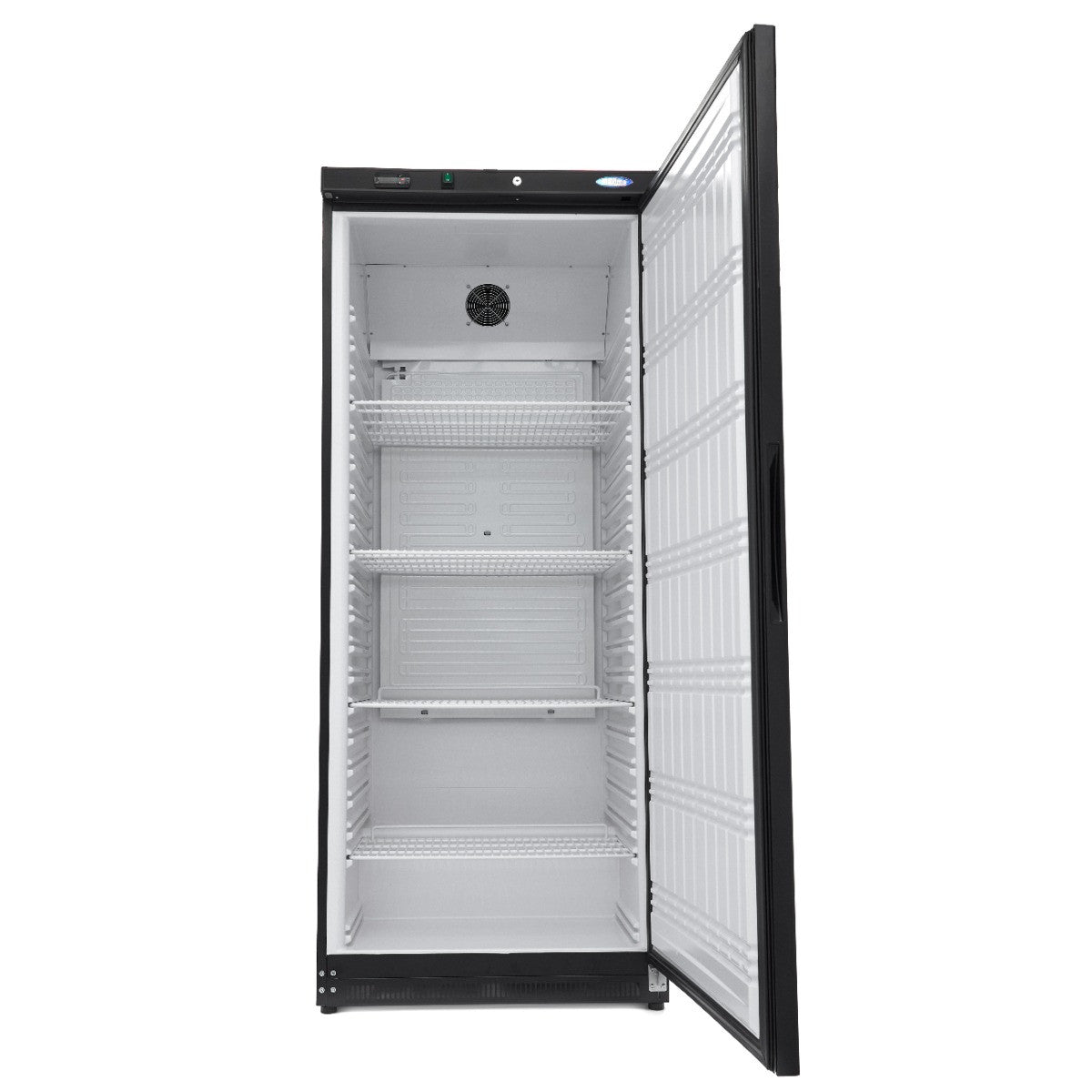 Réfrigérateur professionnel 600L noir 4 étagères ajustables contrôle électronique R600a système de refroidissement inox 442 W Maxima - vue 5 - Armoire réfrigérée positive pro CHR - Cuistéo