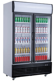 Réfrigérateur 2 portes en verre 800l 1000x730x2072 mm Combisteel - Armoire à boissons professionnel CHR - matériel cuisine pro - Cuistéo
