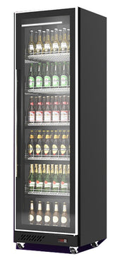 Réfrigérateur 1 porte en verre noir 620x600x1980 mm 387 L 0.375 kW Combisteel - Armoire à boissons professionnel CHR - matériel cuisine pro - Cuistéo