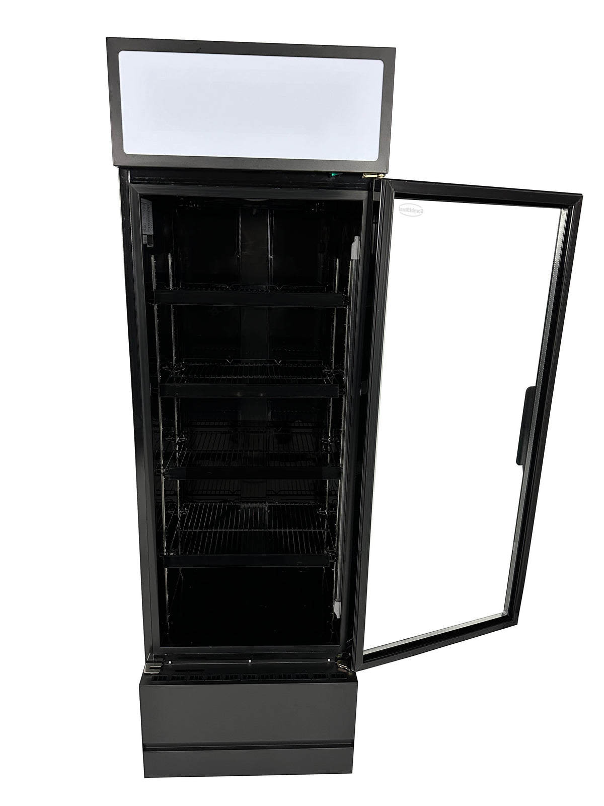 Réfrigérateur porte en verre 360L avec éclairage LED 4 grilles réglables refroidissement renforcé 610x610x1973 mm 0.285 kW Combisteel - vue 5 - Armoire réfrigérée positive pro CHR - Cuistéo