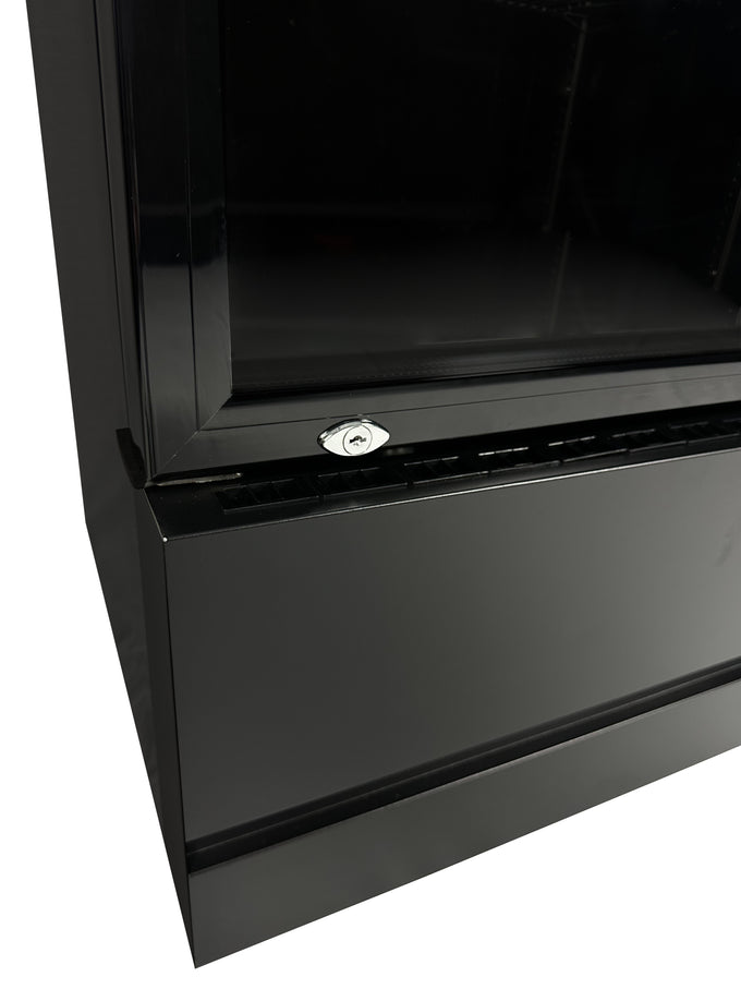 Réfrigérateur porte en verre 360L avec éclairage LED 4 grilles réglables refroidissement renforcé 610x610x1973 mm 0.285 kW Combisteel - vue 10 - Armoire réfrigérée positive pro CHR - Cuistéo