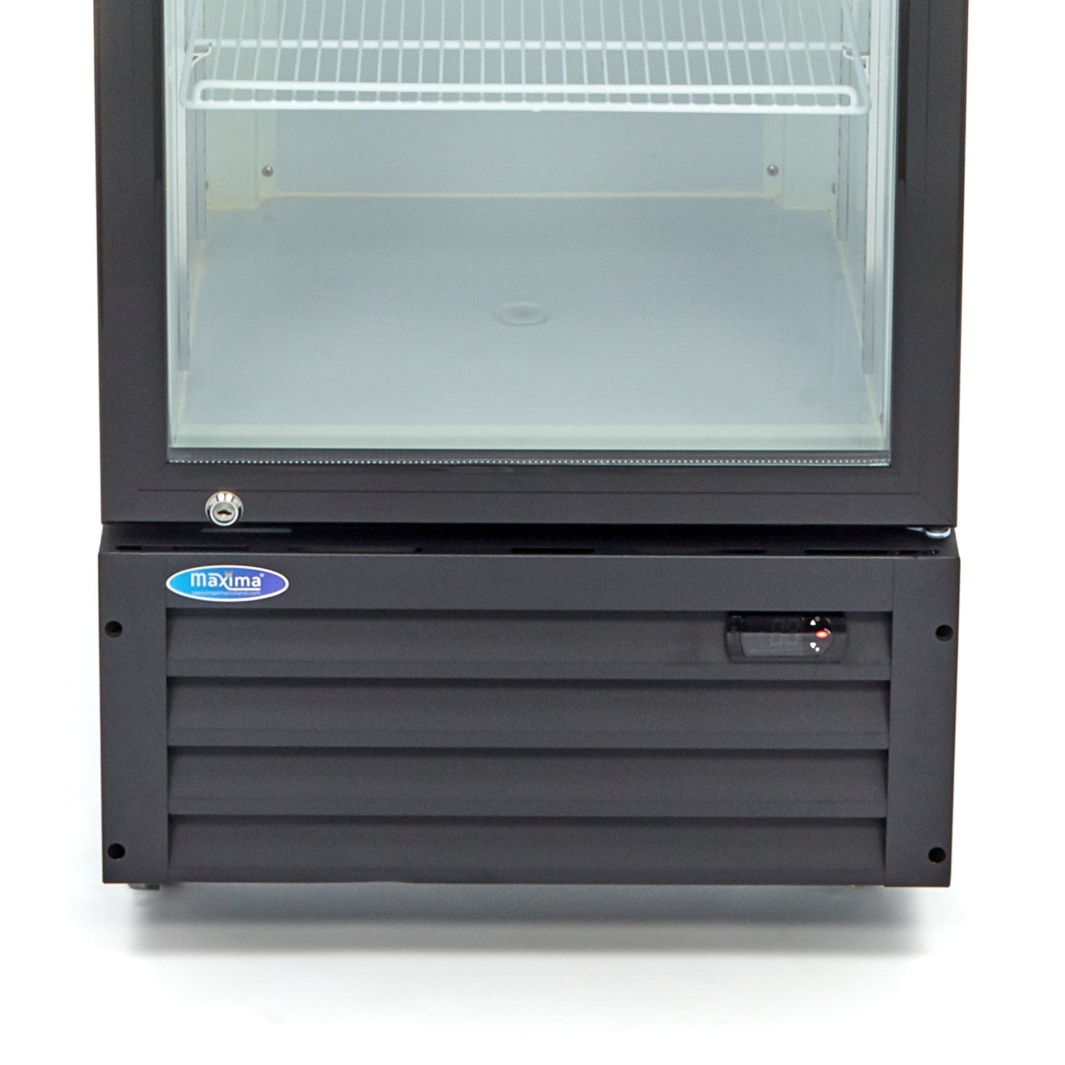 Réfrigérateur à boissons - 360L - 4 étagères ajustables inox 205 W Maxima - vue 3 - Frigo professionnel vitré pro CHR - Cuistéo