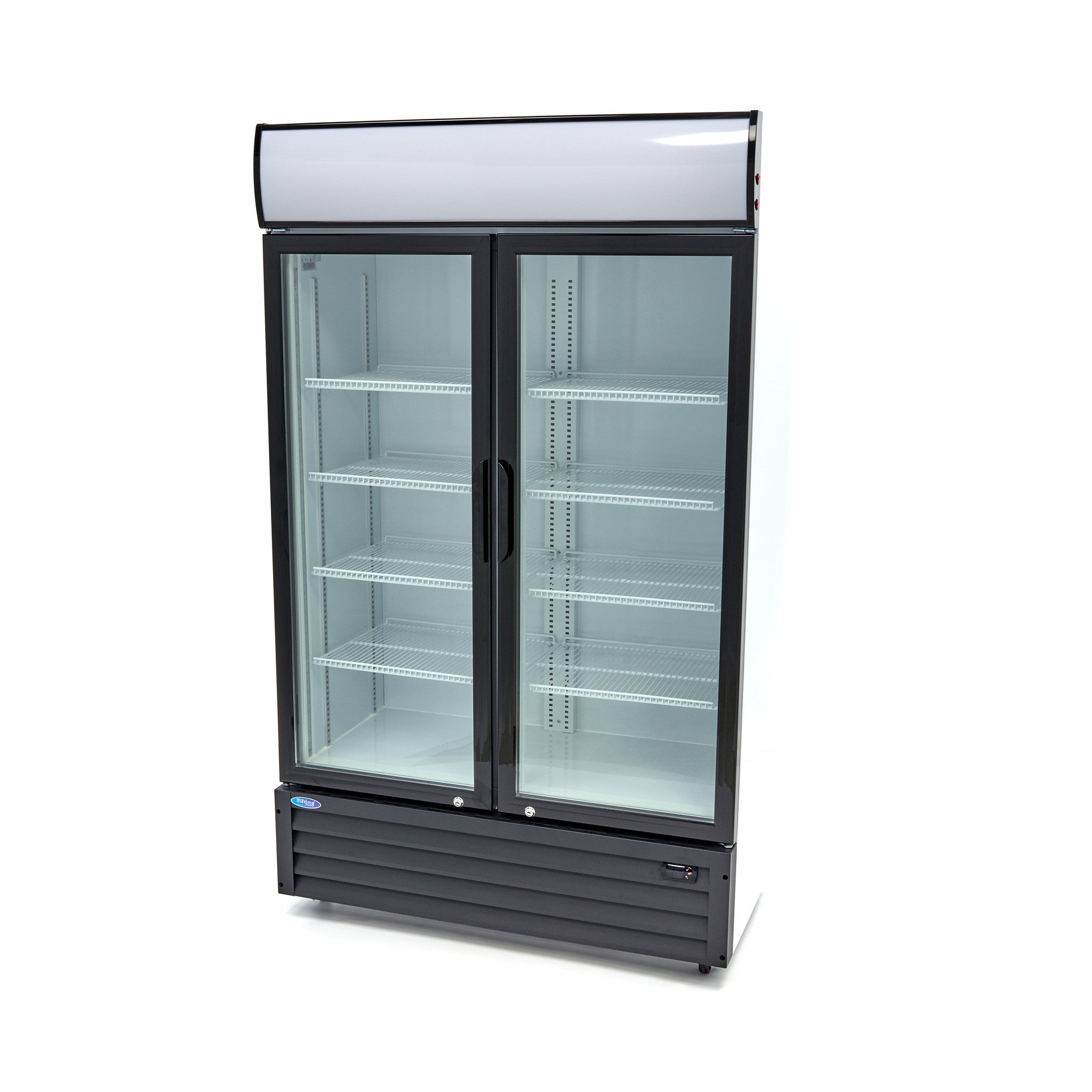 Réfrigérateur à boissons - 700L - 8 étagères réglables inox 680 W Maxima - Frigo professionnel vitré professionnel CHR - matériel cuisine pro - Cuistéo